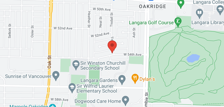 map of 705 W 54TH AVENUE